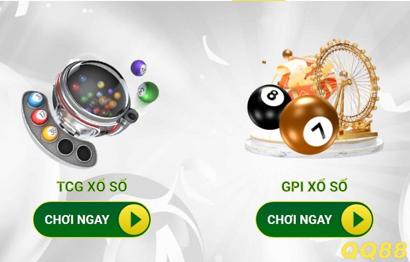 Các sảnh game xổ số tại QQ88