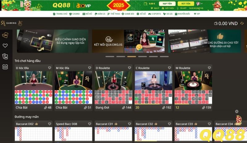 Kinh nghiệm chơi game casino tại QQ88