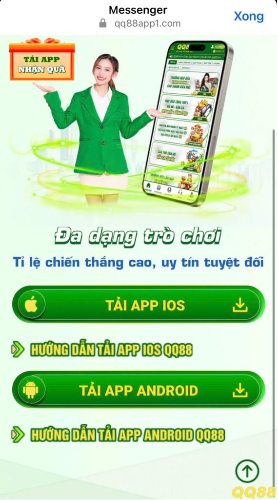 Chọn link tải app dành cho điện thoại IOS