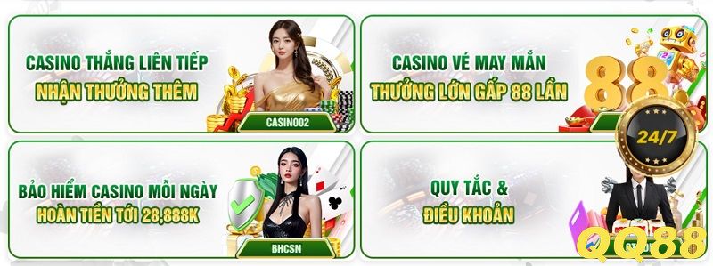 Ưu đãi khi chơi casino